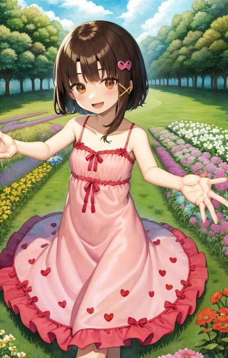 42295-1952851559-watercolor, outdoors, field of flowers, forest, colorful flowers, ornate dress, lain iwakura [serial experiments lain], 1girl, h.png